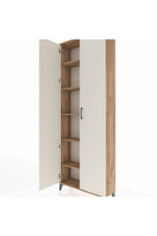 Arges Dolap 5 Raflı 2 Kapaklı 88x30x243 Çam-Aytaşı