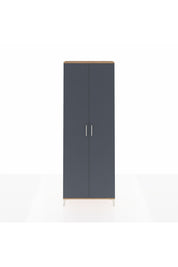 Arges Dolap 5 Raflı 2 Kapaklı 88x30x243 Çam-Antrasit