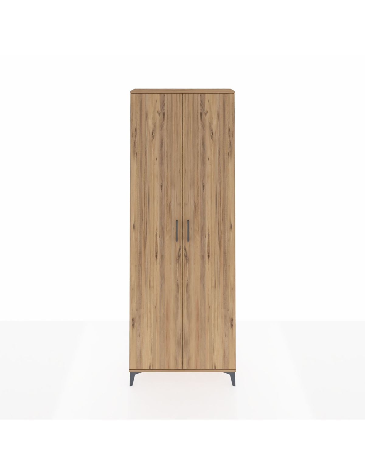 Arges Dolap 5 Raflı 2 Kapaklı 88x30x243 Çam-Çam