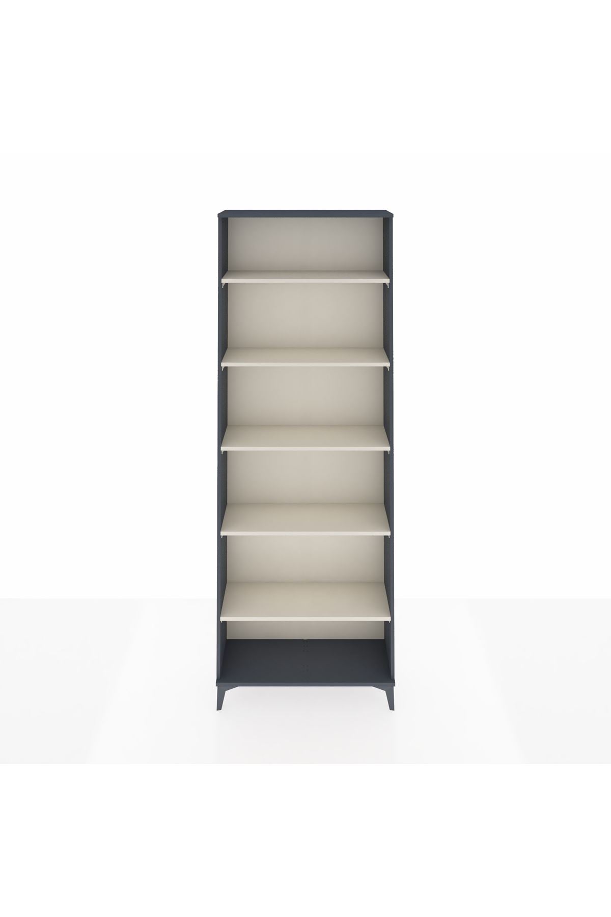 Arges Dolap 5 Raflı 88x30x243 Antrasit-Aytaşı