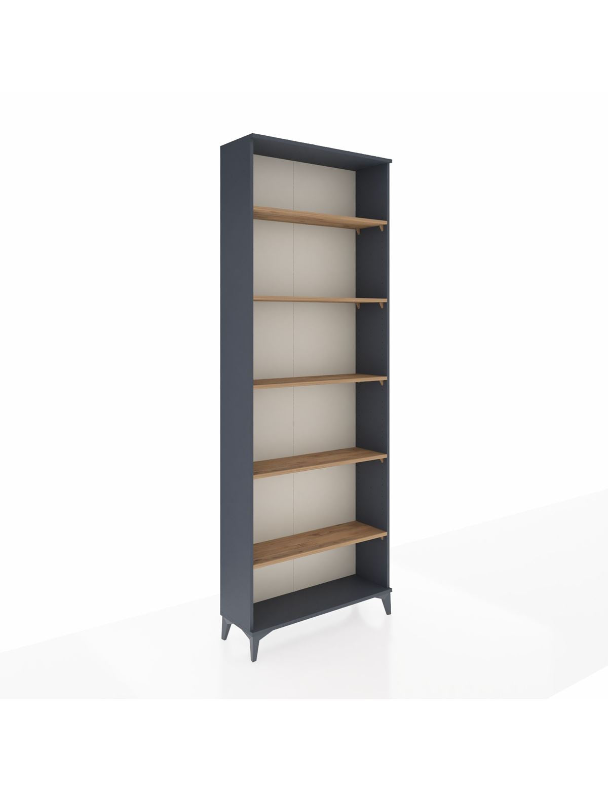 Arges Dolap 5 Raflı 88x30x243 Antrasit-Çam