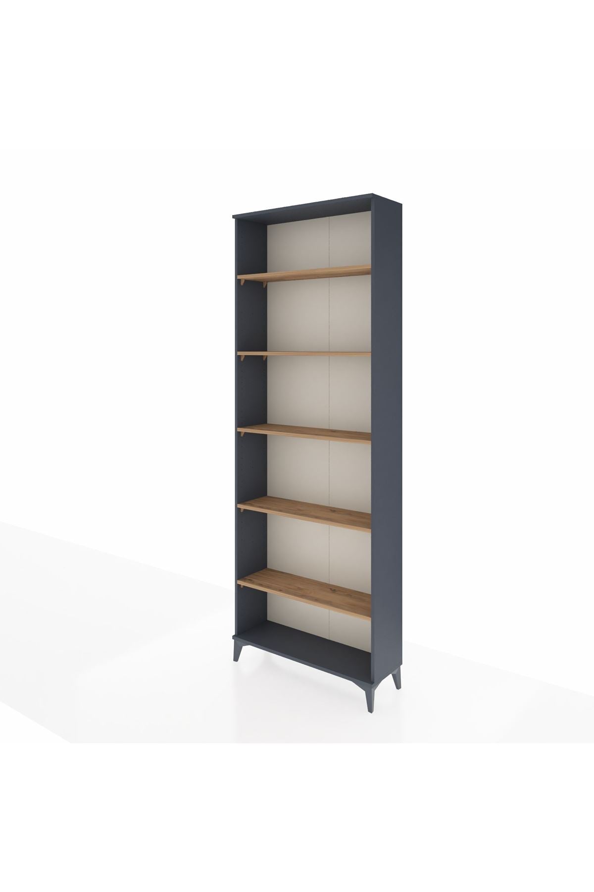 Arges Dolap 5 Raflı 88x30x243 Antrasit-Çam