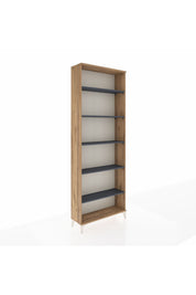 Arges Dolap 5 Raflı 88x30x243 Çam-Antrasit