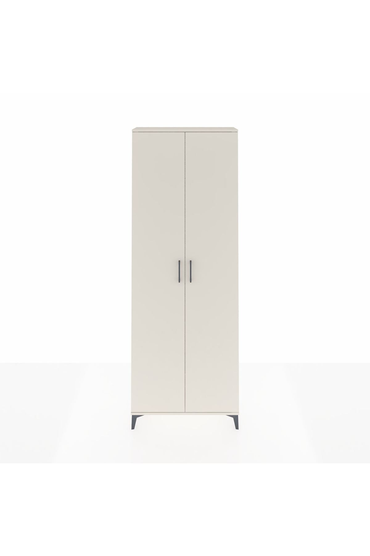 Arges Dolap 2 Raflı 2 Kapaklı Tek Askılı 88x30x243 Aytaşı-Aytaşı