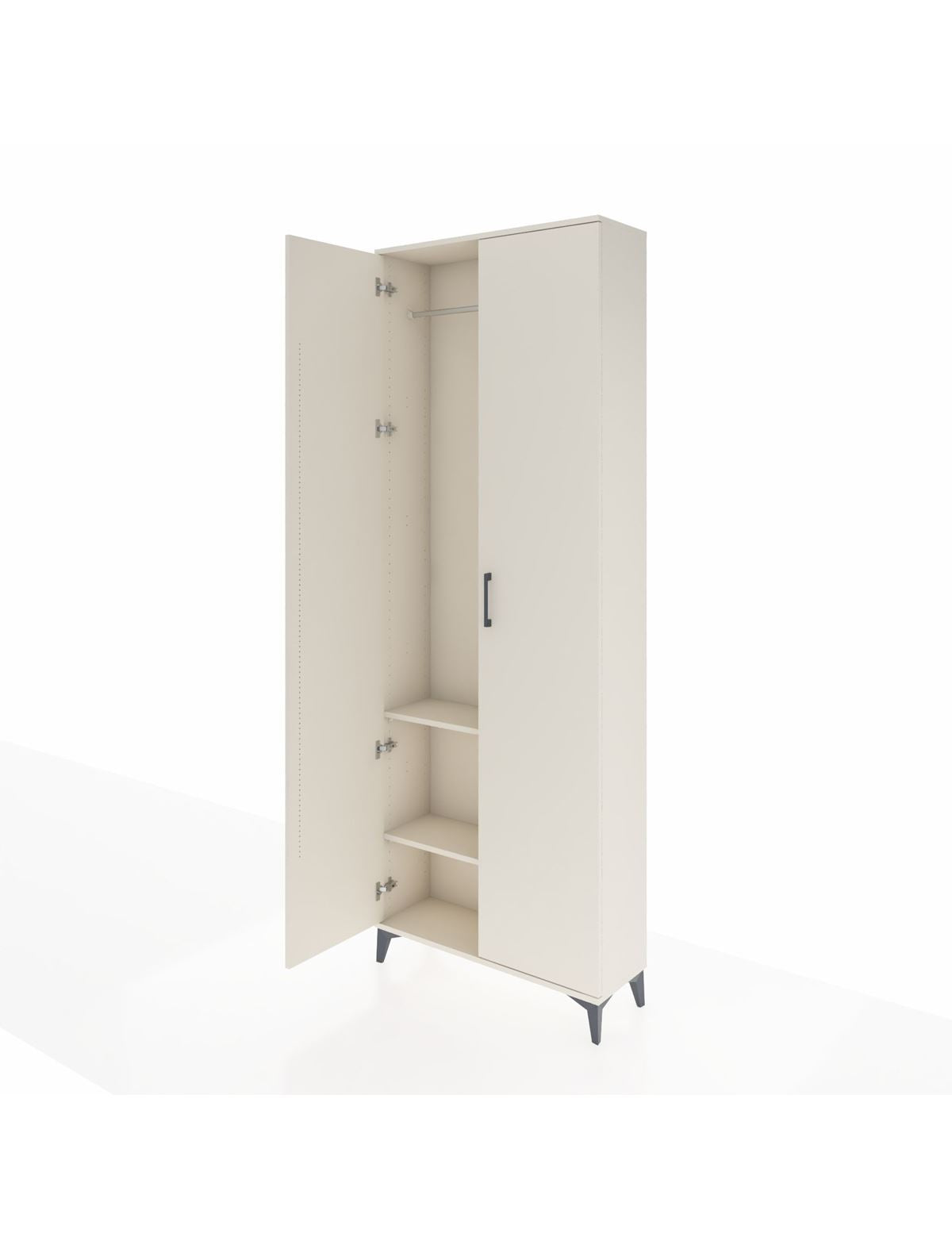 Arges Dolap 2 Raflı 2 Kapaklı Tek Askılı 88x30x243 - S33M295V1A