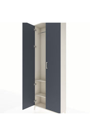 Arges Dolap 2 Raflı 2 Kapaklı Tek Askılı 88x30x243 Aytaşı-Antrasit