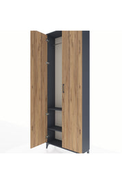 Arges Dolap 2 Raflı 2 Kapaklı Tek Askılı 88x30x243 - S33M295V6A