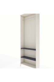 Arges Dolap 2 Raflı Tek Askılı 88x30x243 Aytaşı-Antrasit