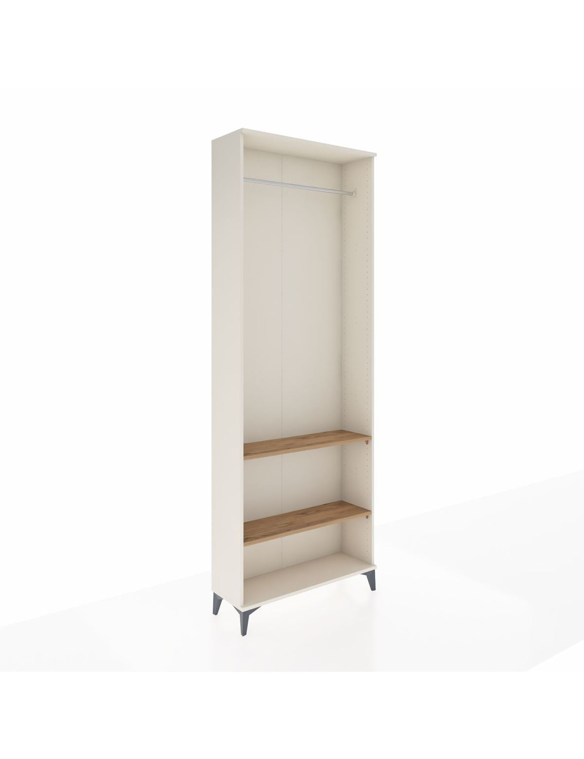 Arges Dolap 2 Raflı Tek Askılı 88x30x243 Aytaşı-Çam