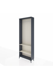 Arges Dolap 2 Raflı Tek Askılı 88x30x243 Antrasit-Aytaşı
