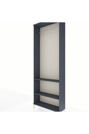 Arges Dolap 2 Raflı Tek Askılı 88x30x243 Antrasit-Antrasit