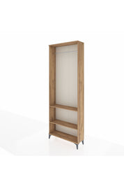 Arges Dolap 2 Raflı Tek Askılı 88x30x243 Çam-Çam