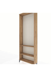 Arges Dolap 2 Raflı Tek Askılı 88x30x243 Çam-Çam