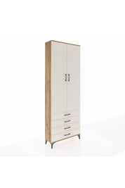 Arges Dolap 2 Raflı 4 Çekmeceli Tek Askılı 88x30x243 Çam-Aytaşı