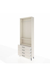 Arges Dolap 2 Raflı 4 Çekmeceli Tek Askılı 88x30x243 Aytaşı-Aytaşı