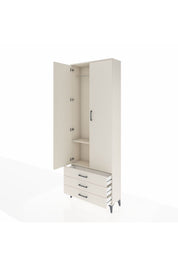 Arges Dolap 2 Raflı 3 Çekmeceli Tek Askılı 88x30x243 Aytaşı-Aytaşı