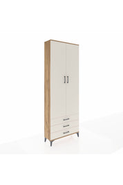 Arges Dolap 2 Raflı 3 Çekmeceli Tek Askılı 88x30x243 Çam-Aytaşı