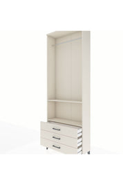 Arges Dolap 2 Raflı 3 Çekmeceli Tek Askılı 88x30x243 Aytaşı-Aytaşı