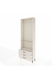 Arges Dolap 2 Raflı 3 Çekmeceli Tek Askılı 88x30x243 Aytaşı-Aytaşı