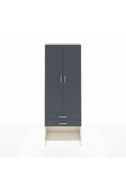 Arges Dolap 2 Raflı 2 Çekmeceli Tek Askılı 88x30x243 Aytaşı-Antrasit