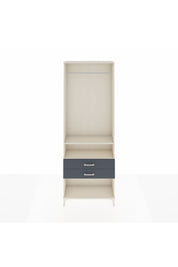 Arges Dolap 2 Raflı 2 Çekmeceli Tek Askılı 88x30x243 Aytaşı-Antrasit