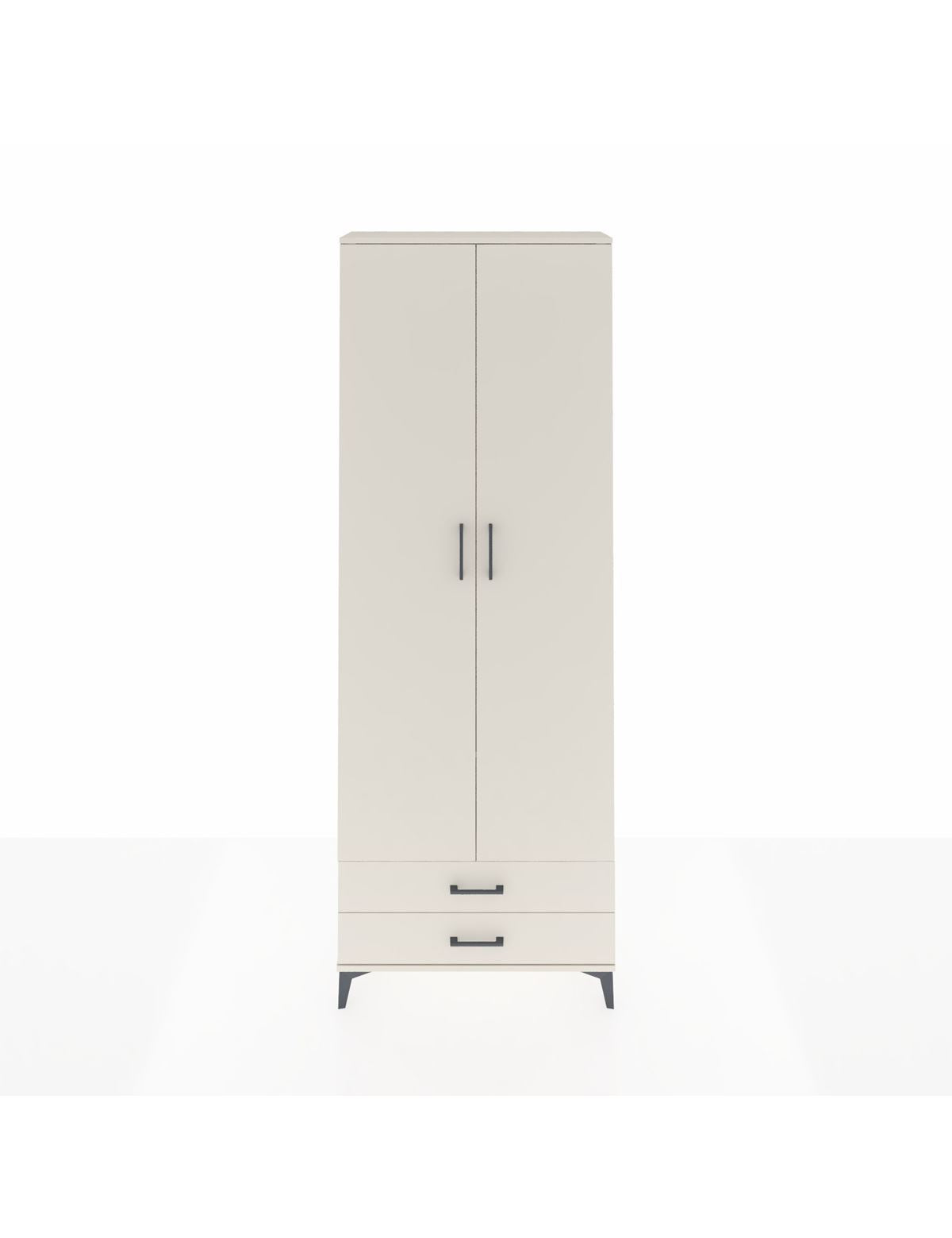 Arges Dolap 2 Raflı 2 Çekmeceli Tek Askılı 88x30x243 Aytaşı-Aytaşı