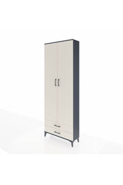 Arges Dolap 2 Raflı 2 Çekmeceli Tek Askılı 88x30x243 - S33M303V4A