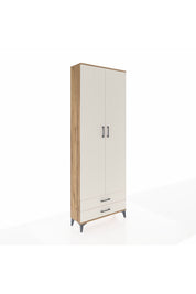 Arges Dolap 2 Raflı 2 Çekmeceli Tek Askılı 88x30x243 Çam-Aytaşı