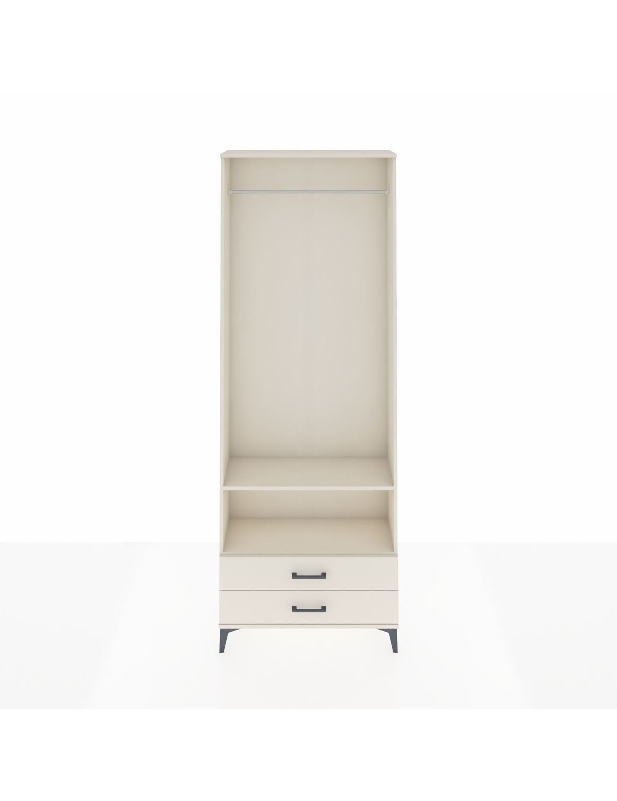 Arges Dolap 2 Raflı 2 Çekmeceli Tek Askılı 88x30x243 Aytaşı-Aytaşı