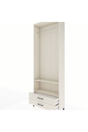 Arges Dolap 2 Raflı 2 Çekmeceli Tek Askılı 88x30x243 Aytaşı-Aytaşı