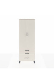 Arges Dolap Tek Raflı 3 Çekmeceli Tek Askılı 88x30x243 Aytaşı-Aytaşı