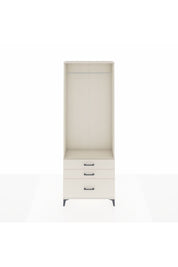 Arges Dolap Tek Raflı 3 Çekmeceli Tek Askılı 88x30x243 Aytaşı-Aytaşı