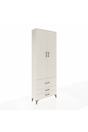 Arges Dolap Tek Raflı 3 Çekmeceli Tek Askılı 88x30x243 Aytaşı-Aytaşı