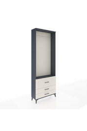 Arges Dolap Tek Raflı 3 Çekmeceli Tek Askılı 88x30x243 - S33M308V4A