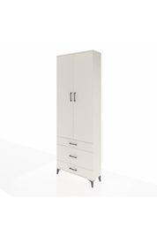 Arges Dolap Tek Raflı 3 Çekmeceli Tek Askılı 88x30x243 Aytaşı-Aytaşı