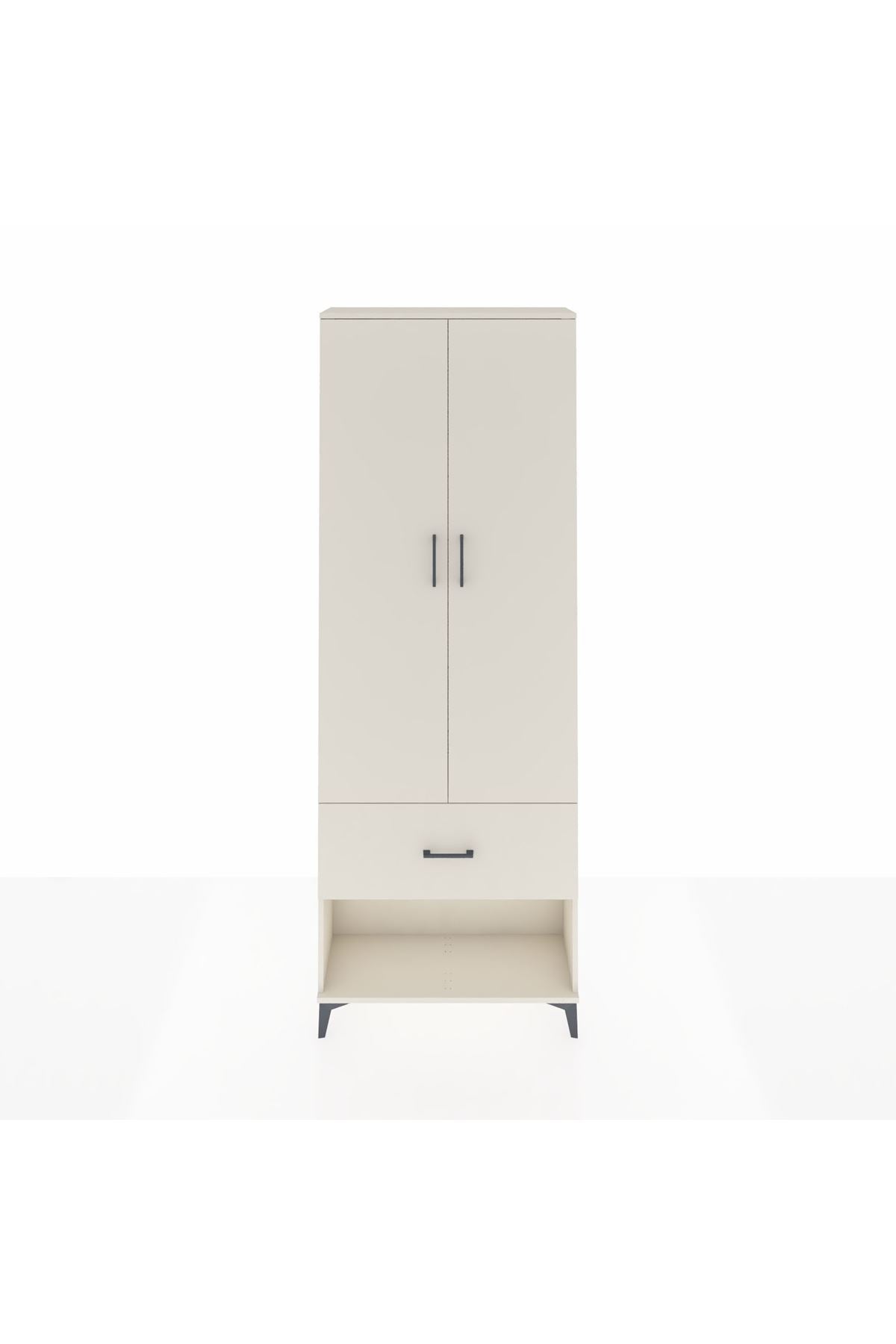 Arges Dolap Tek Raflı Tek Çekmeceli Tek Askılı 88x30x243 Aytaşı-Aytaşı