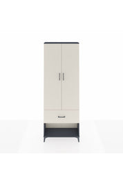 Arges Dolap Tek Raflı Tek Çekmeceli Tek Askılı 88x30x243 Antrasit-Aytaşı