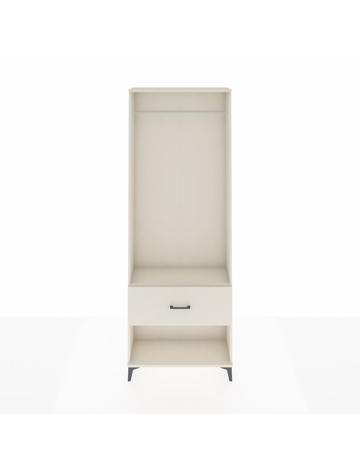 Arges Dolap Tek Raflı Tek Çekmeceli Tek Askılı 88x30x243 Aytaşı-Aytaşı