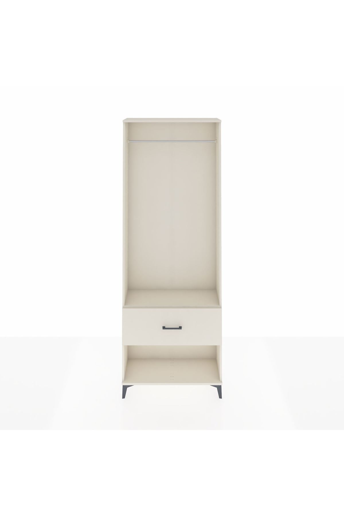 Arges Dolap Tek Raflı Tek Çekmeceli Tek Askılı 88x30x243 Aytaşı-Aytaşı