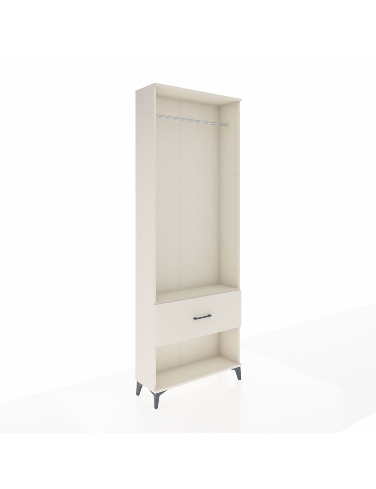 Arges Dolap Tek Raflı Tek Çekmeceli Tek Askılı 88x30x243 Aytaşı-Aytaşı