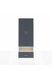 Arges Dolap 2 Raflı Tek Çekmeceli Tek Askılı 88x30x243 Aytaşı-Antrasit