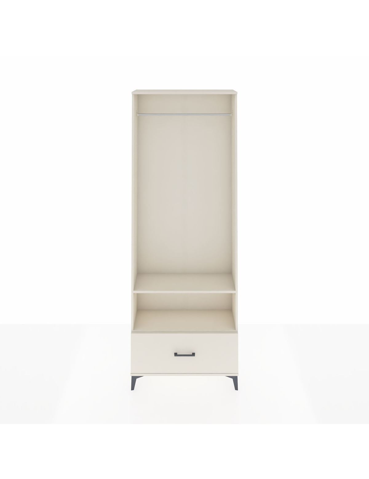 Arges Dolap 2 Raflı Tek Çekmeceli Tek Askılı 88x30x243 Aytaşı-Aytaşı