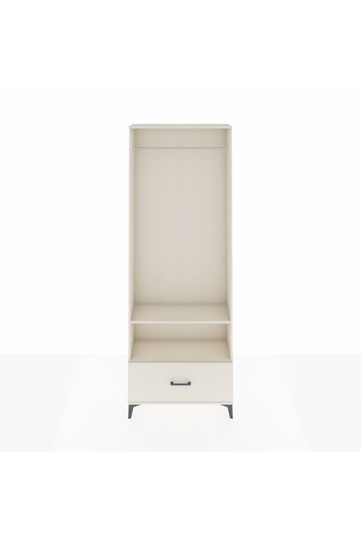 Arges Dolap 2 Raflı Tek Çekmeceli Tek Askılı 88x30x243 Aytaşı-Aytaşı