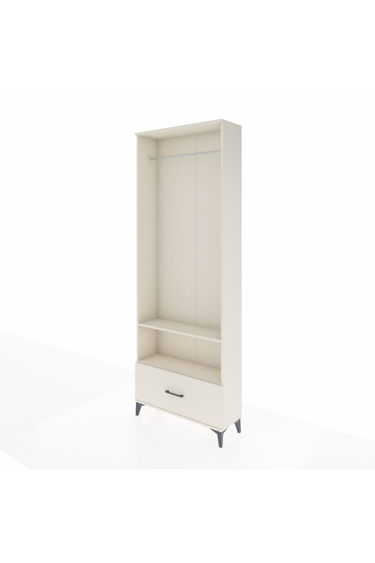 Arges Dolap 2 Raflı Tek Çekmeceli Tek Askılı 88x30x243 Aytaşı-Aytaşı
