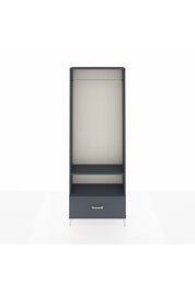 Arges Dolap 2 Raflı Tek Çekmeceli Tek Askılı 88x30x243 Antrasit-Antrasit