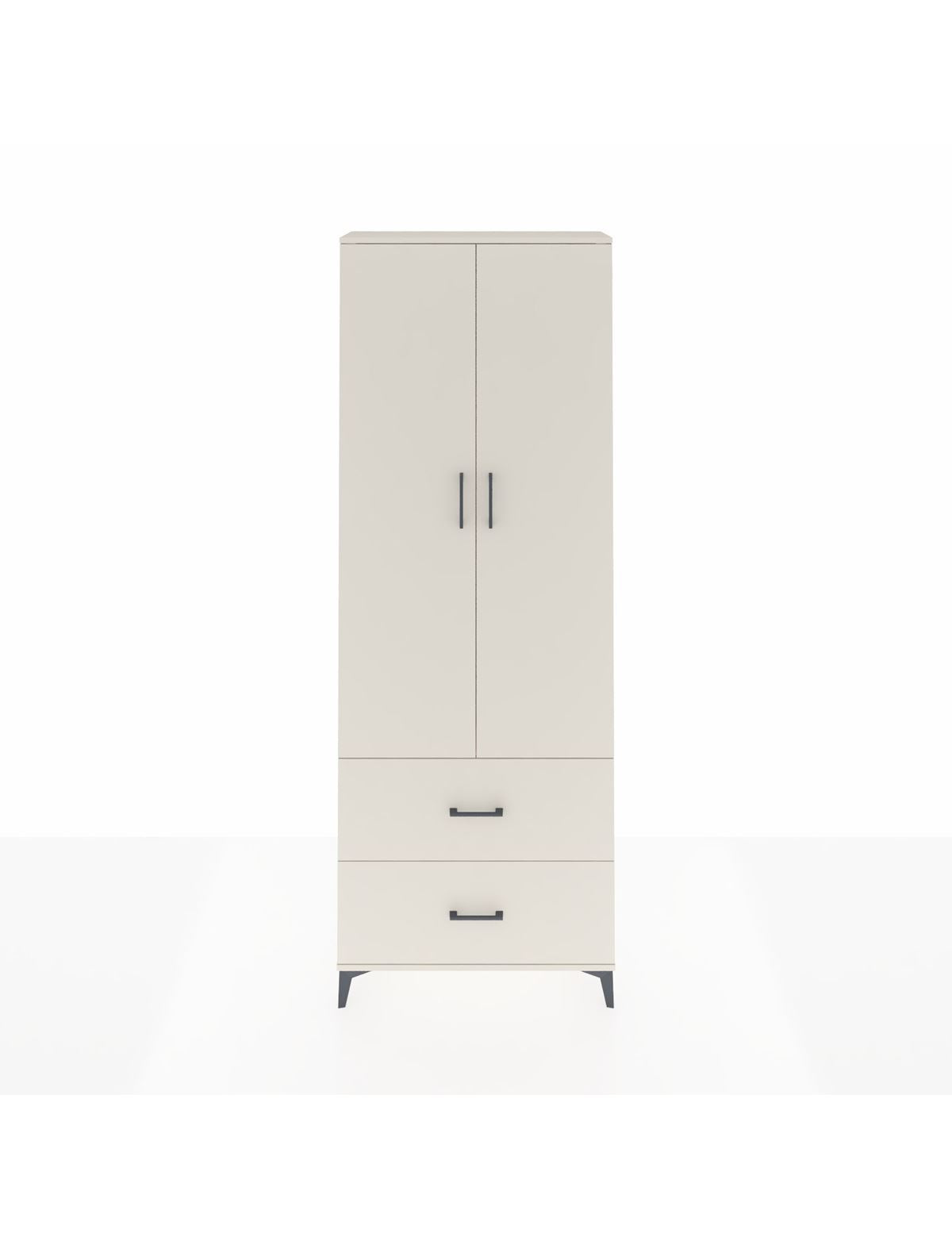 Arges Dolap Tek Raflı 2 Çekmeceli Tek Askılı 88x30x243 Aytaşı-Aytaşı