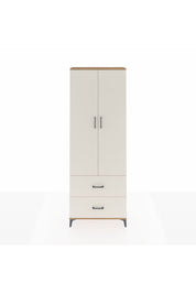 Arges Dolap Tek Raflı 2 Çekmeceli Tek Askılı 88x30x243 Çam-Aytaşı