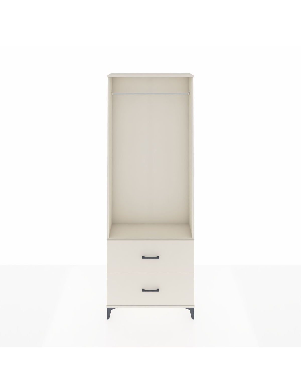 Arges Dolap Tek Raflı 2 Çekmeceli Tek Askılı 88x30x243 Aytaşı-Aytaşı