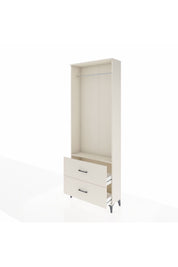 Arges Dolap Tek Raflı 2 Çekmeceli Tek Askılı 88x30x243 Aytaşı-Aytaşı