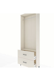 Arges Dolap Tek Raflı 2 Çekmeceli Tek Askılı 88x30x243 Aytaşı-Aytaşı